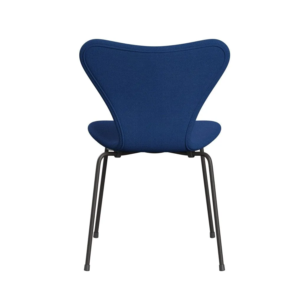 Fritz Hansen Series 7™ Chair Full Upholstery, Warm Graphite/Steelcut Trio Cobalt Blue