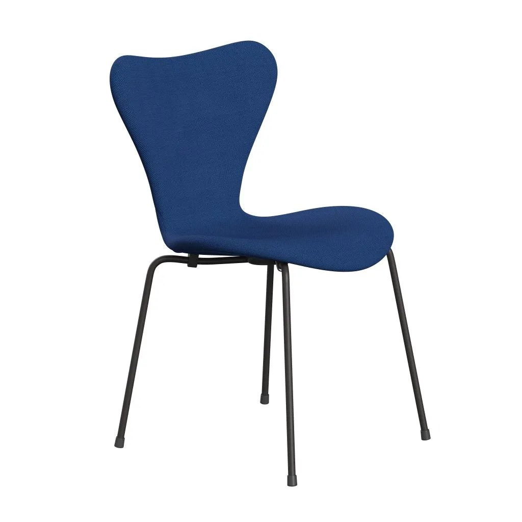 Fritz Hansen Series 7™ Chair Full Upholstery, Warm Graphite/Steelcut Trio Cobalt Blue