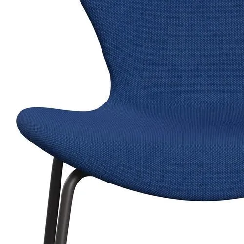 Fritz Hansen Series 7™ Chair Full Upholstery, Warm Graphite/Steelcut Trio Cobalt Blue