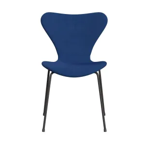 Fritz Hansen Series 7™ Chair Full Upholstery, Warm Graphite/Steelcut Trio Cobalt Blue