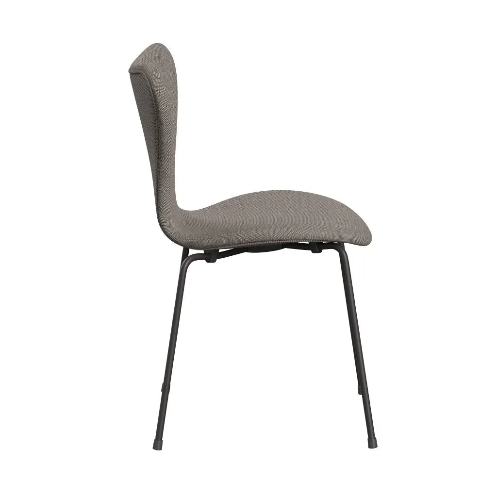 Fritz Hansen Series 7™ Chair Full Upholstery, Warm Graphite/Steelcut Trio Pink/White/Black
