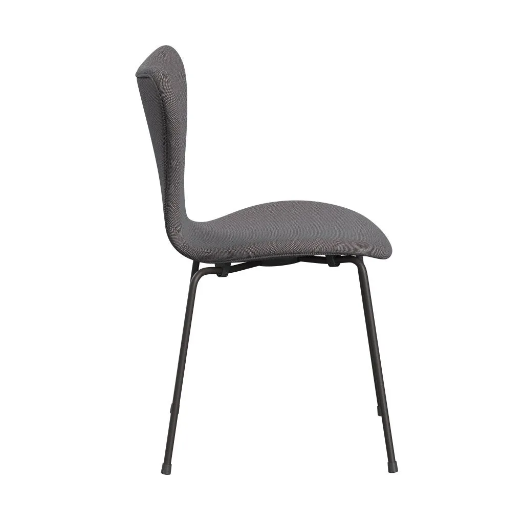 Fritz Hansen Series 7™ Chair Full Upholstery, Warm Graphite/Steelcut Trio Soft Blue/Brown/Black