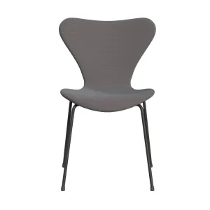 Fritz Hansen Series 7™ Chair Full Upholstery, Warm Graphite/Steelcut Trio Soft Blue/Brown/Black