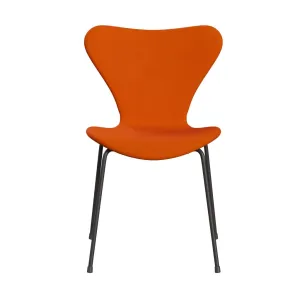 Fritz Hansen Series 7™ Chair Full Upholstery, Warm Graphite/Tonus Light Orange