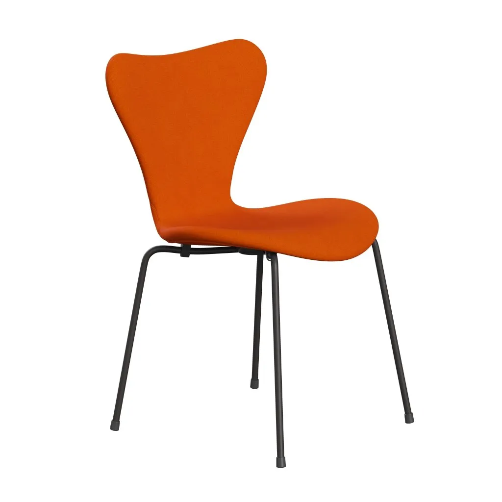 Fritz Hansen Series 7™ Chair Full Upholstery, Warm Graphite/Tonus Light Orange