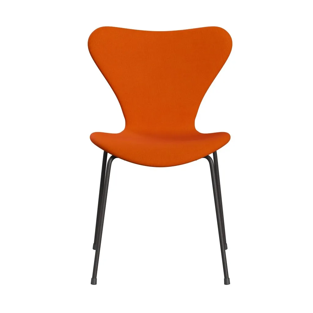 Fritz Hansen Series 7™ Chair Full Upholstery, Warm Graphite/Tonus Light Orange