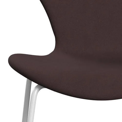 Fritz Hansen Series 7™ Chair Full Upholstery, White/Christianshavn Blue/Orange