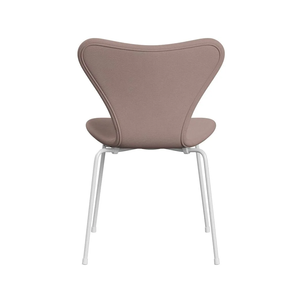 Fritz Hansen Series 7™ Chair Full Upholstery, White/Christianshavn Light Red Uni