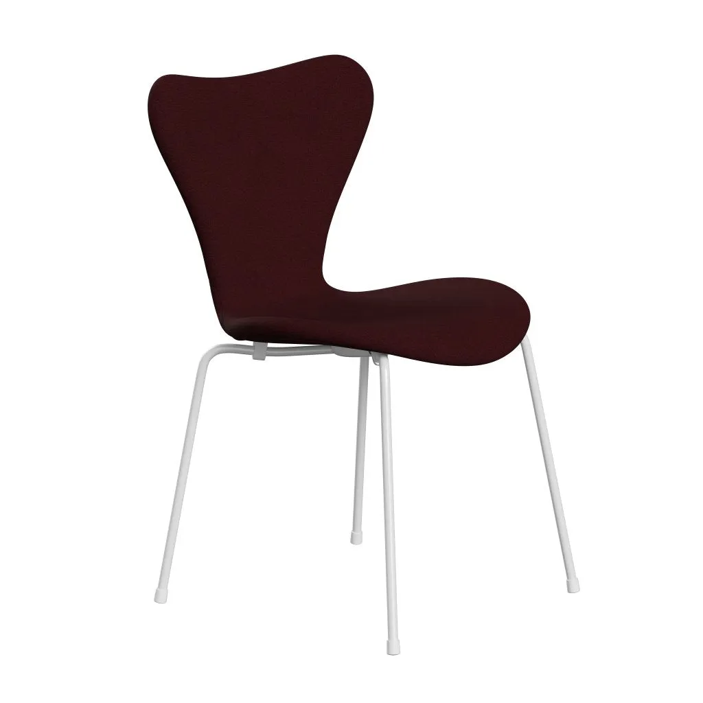 Fritz Hansen Series 7™ Chair Full Upholstery, White/Christianshavn Red