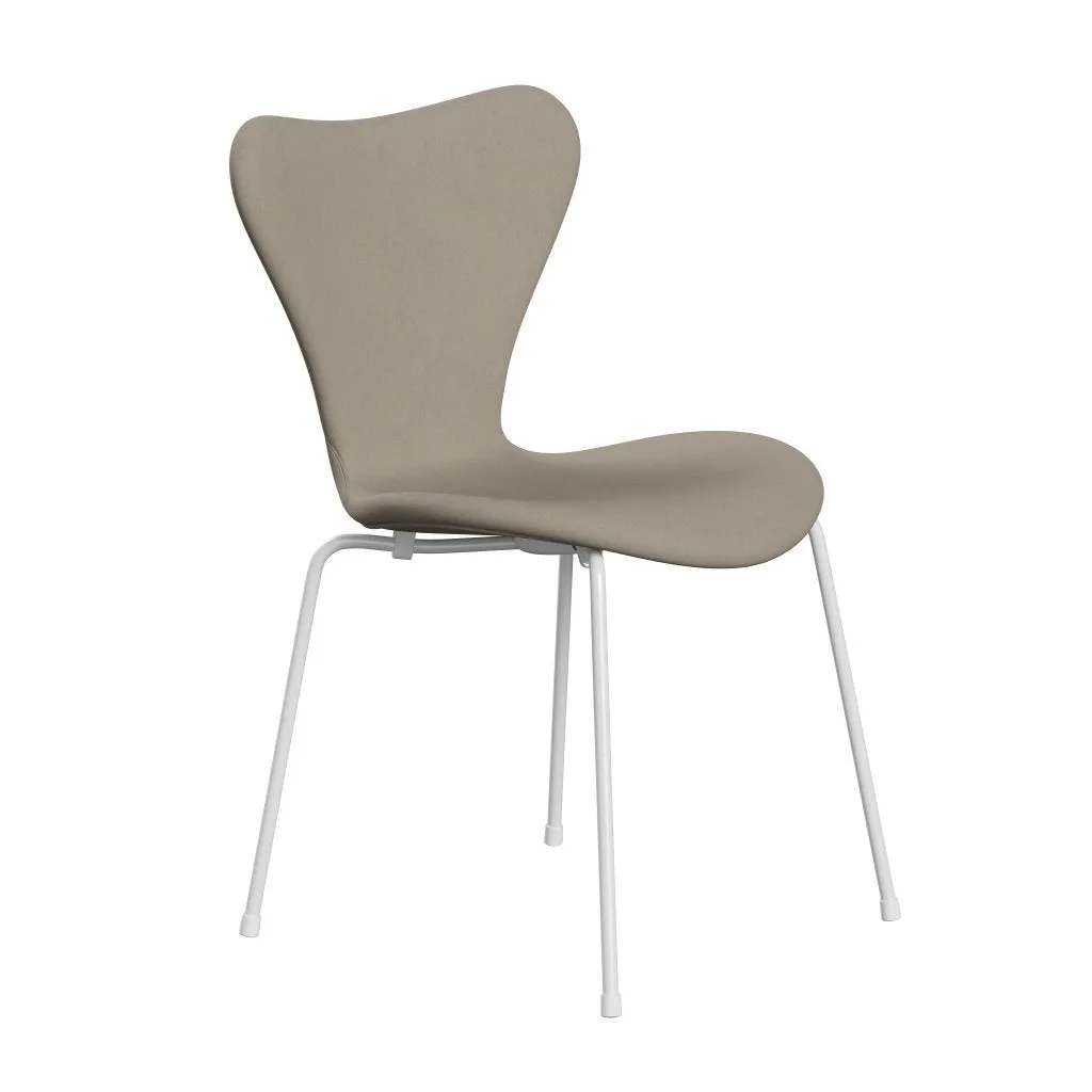 Fritz Hansen Series 7™ Chair Full Upholstery, White/Comfort White Grey