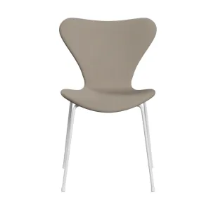 Fritz Hansen Series 7™ Chair Full Upholstery, White/Comfort White Grey
