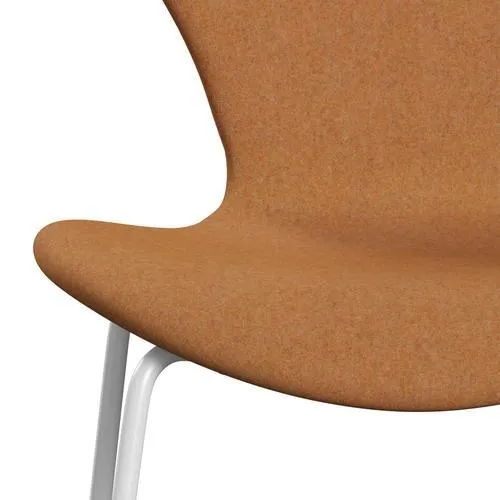 Fritz Hansen Series 7™ Chair Full Upholstery, White/Divina Md Carrot