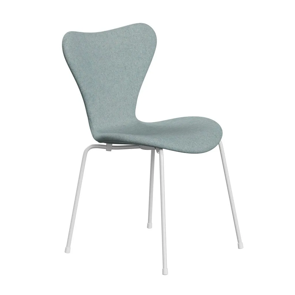Fritz Hansen Series 7™ Chair Full Upholstery, White/Divina Md Mint