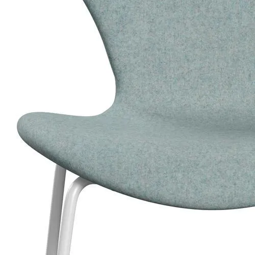 Fritz Hansen Series 7™ Chair Full Upholstery, White/Divina Md Mint