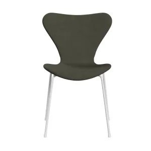 Fritz Hansen Series 7™ Chair Full Upholstery, White/Divina Military Green