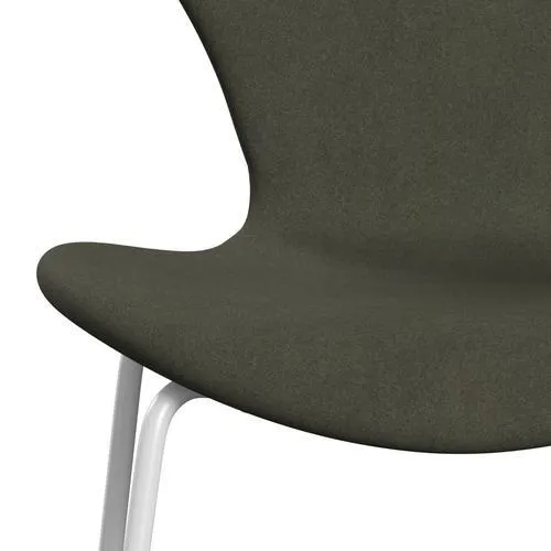 Fritz Hansen Series 7™ Chair Full Upholstery, White/Divina Military Green