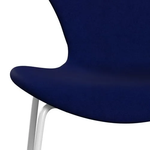 Fritz Hansen Series 7™ Chair Full Upholstery, White/Divina Royal Blue