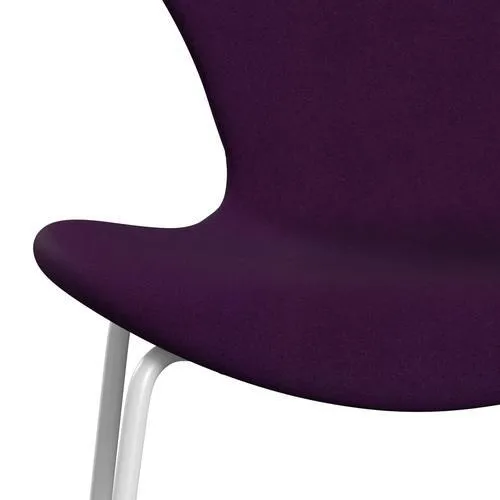 Fritz Hansen Series 7™ Chair Full Upholstery, White/Divina Violet (Div696)