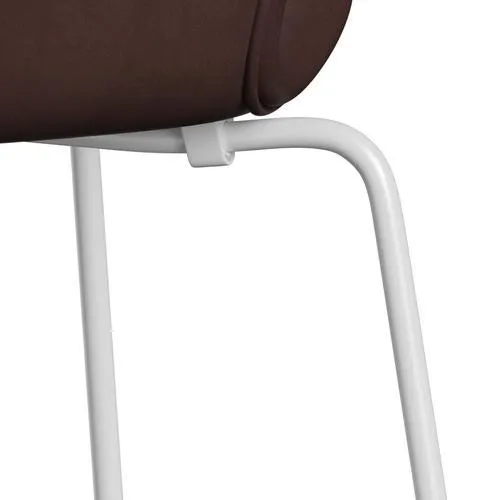Fritz Hansen Series 7™ Chair Full Upholstery, White/Embrace Chocolate