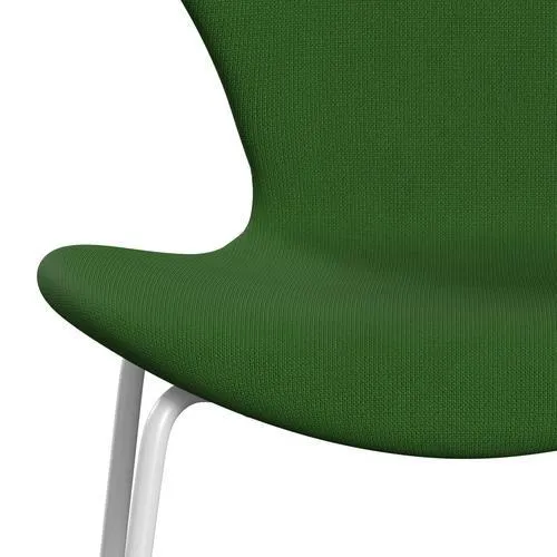 Fritz Hansen Series 7™ Chair Full Upholstery, White/Fame Grass Green