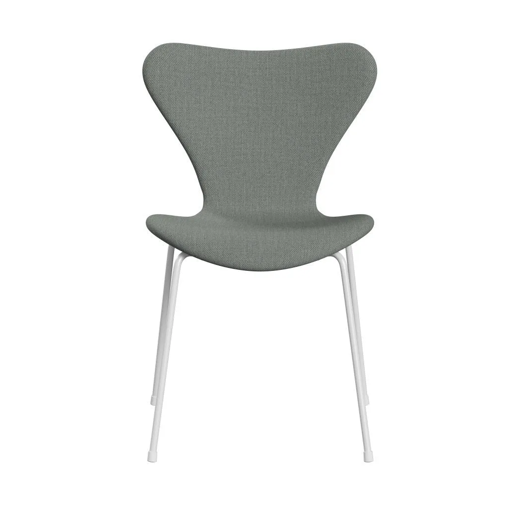 Fritz Hansen Series 7™ Chair Full Upholstery, White/Fiord Medium Grey