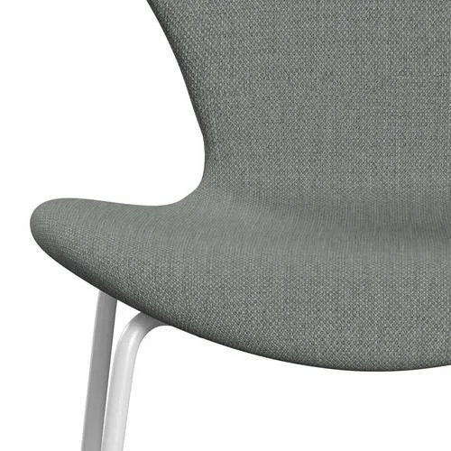 Fritz Hansen Series 7™ Chair Full Upholstery, White/Fiord Medium Grey