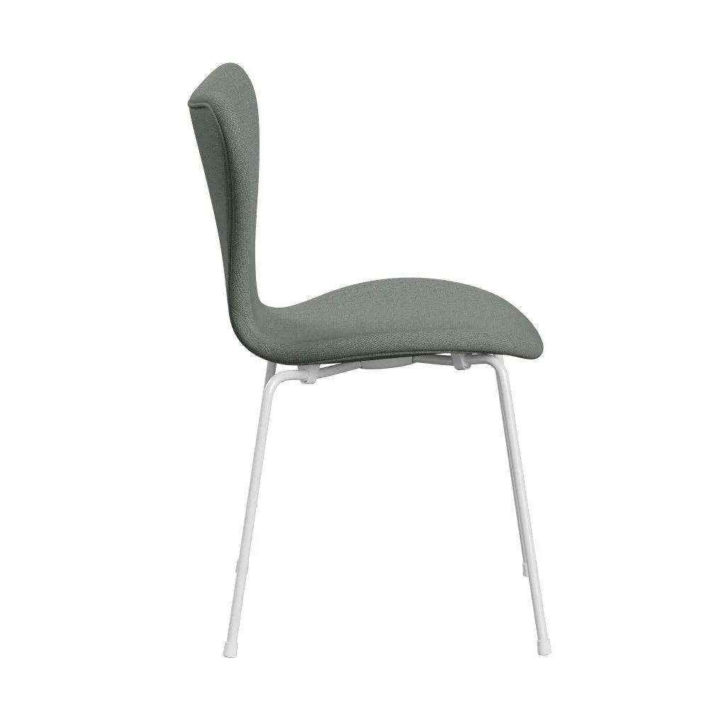 Fritz Hansen Series 7™ Chair Full Upholstery, White/Fiord Medium Grey