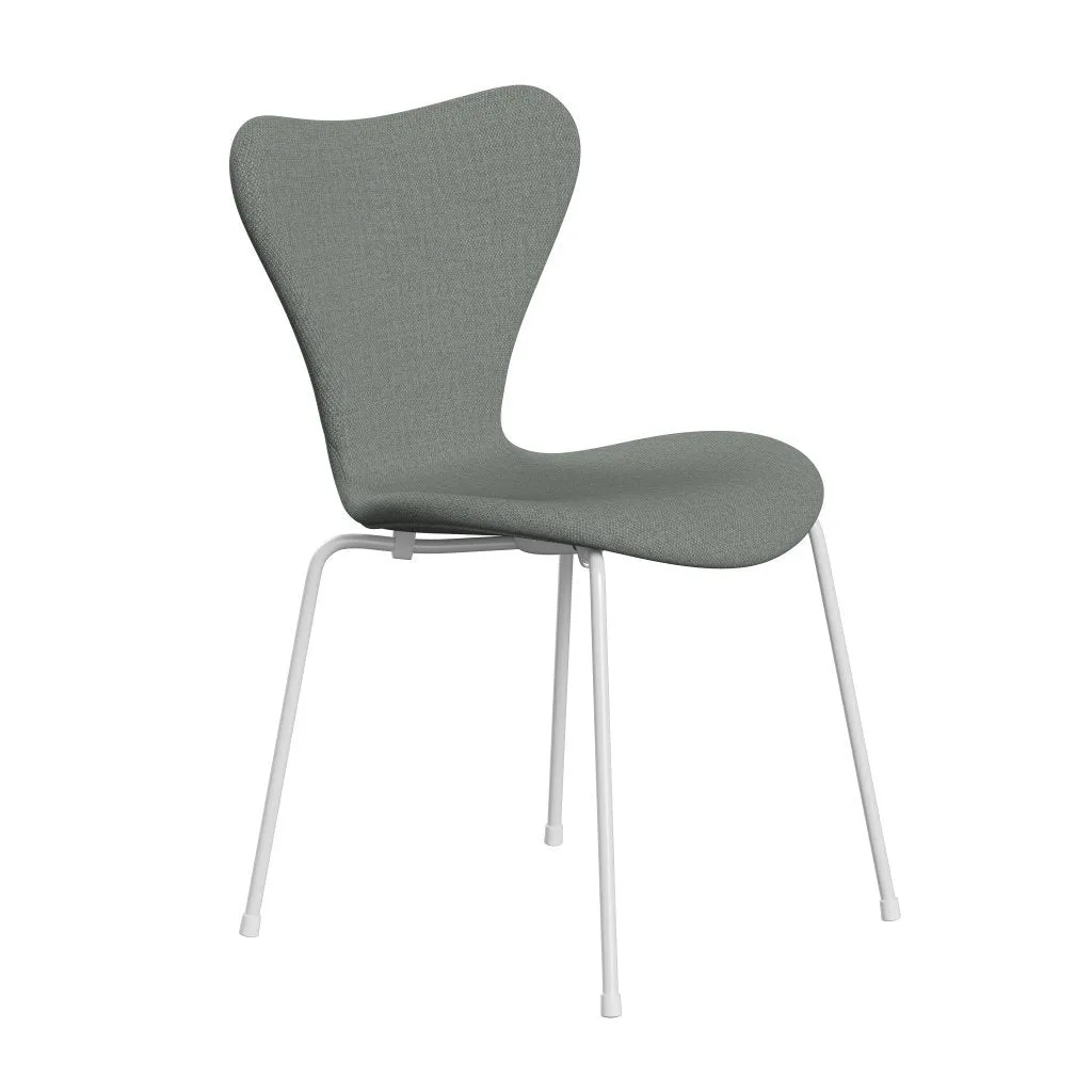 Fritz Hansen Series 7™ Chair Full Upholstery, White/Fiord Medium Grey