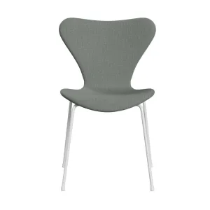 Fritz Hansen Series 7™ Chair Full Upholstery, White/Fiord Medium Grey