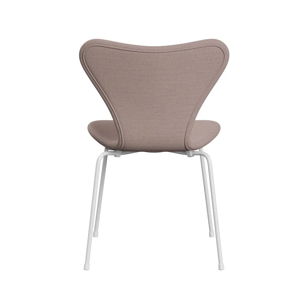 Fritz Hansen Series 7™ Chair Full Upholstery, White/Fiord Pink/Stone