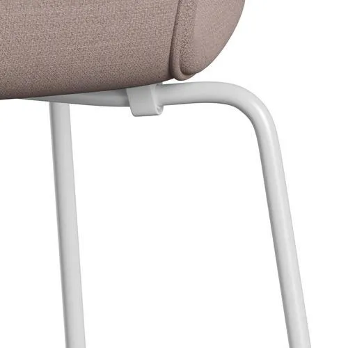 Fritz Hansen Series 7™ Chair Full Upholstery, White/Fiord Pink/Stone