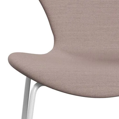 Fritz Hansen Series 7™ Chair Full Upholstery, White/Fiord Pink/Stone
