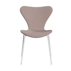 Fritz Hansen Series 7™ Chair Full Upholstery, White/Fiord Pink/Stone