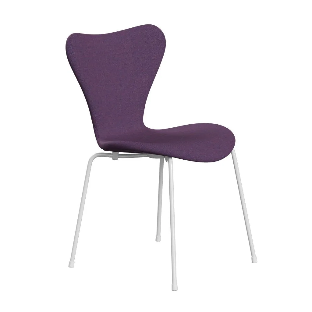 Fritz Hansen Series 7™ Chair Full Upholstery, White/Remix Violet