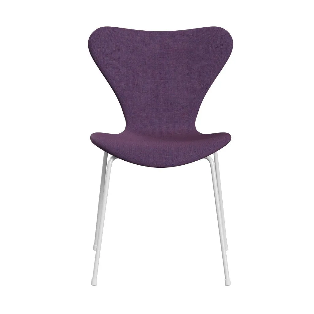 Fritz Hansen Series 7™ Chair Full Upholstery, White/Remix Violet