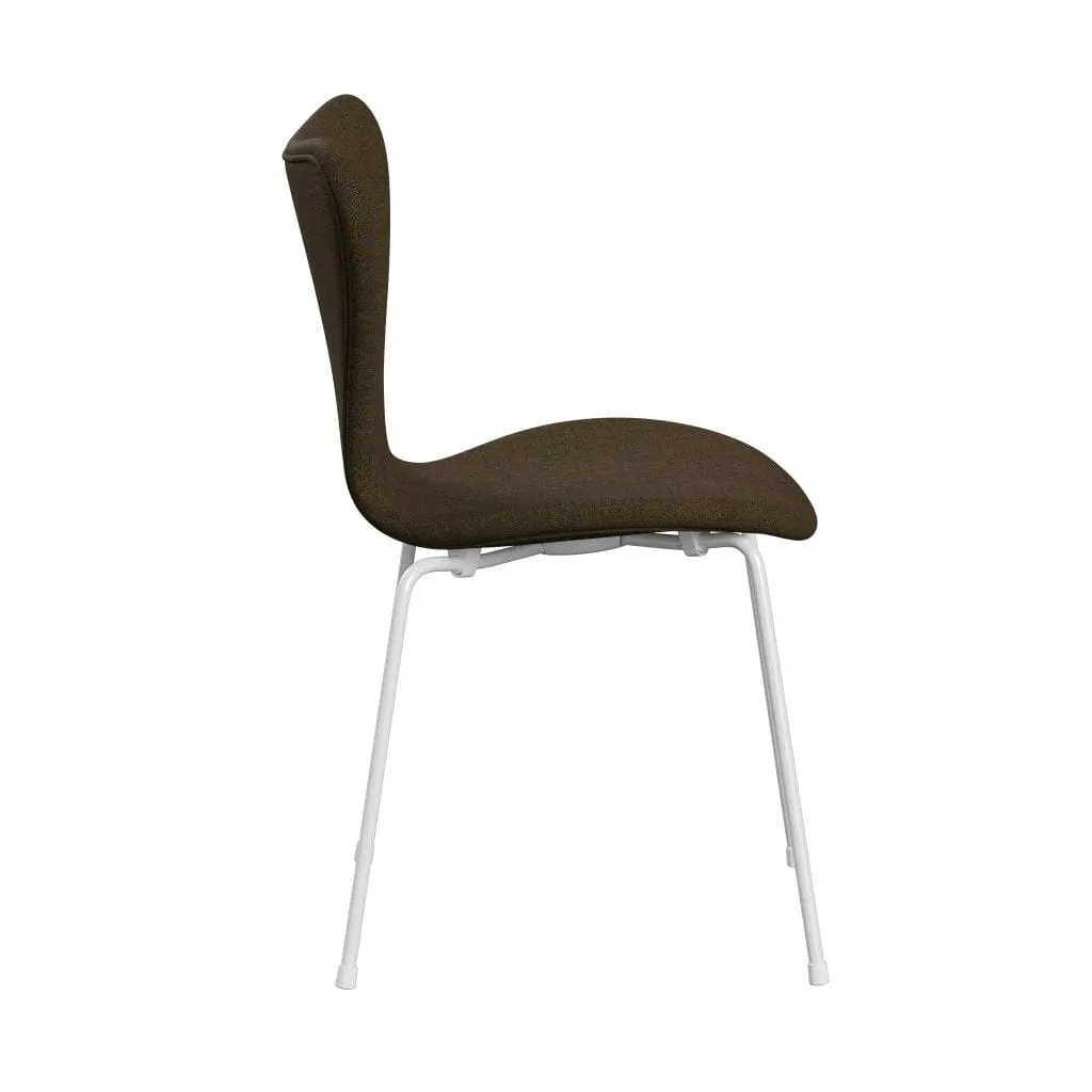 Fritz Hansen Series 7™ Chair Full Upholstery, White/Remix Winter Green