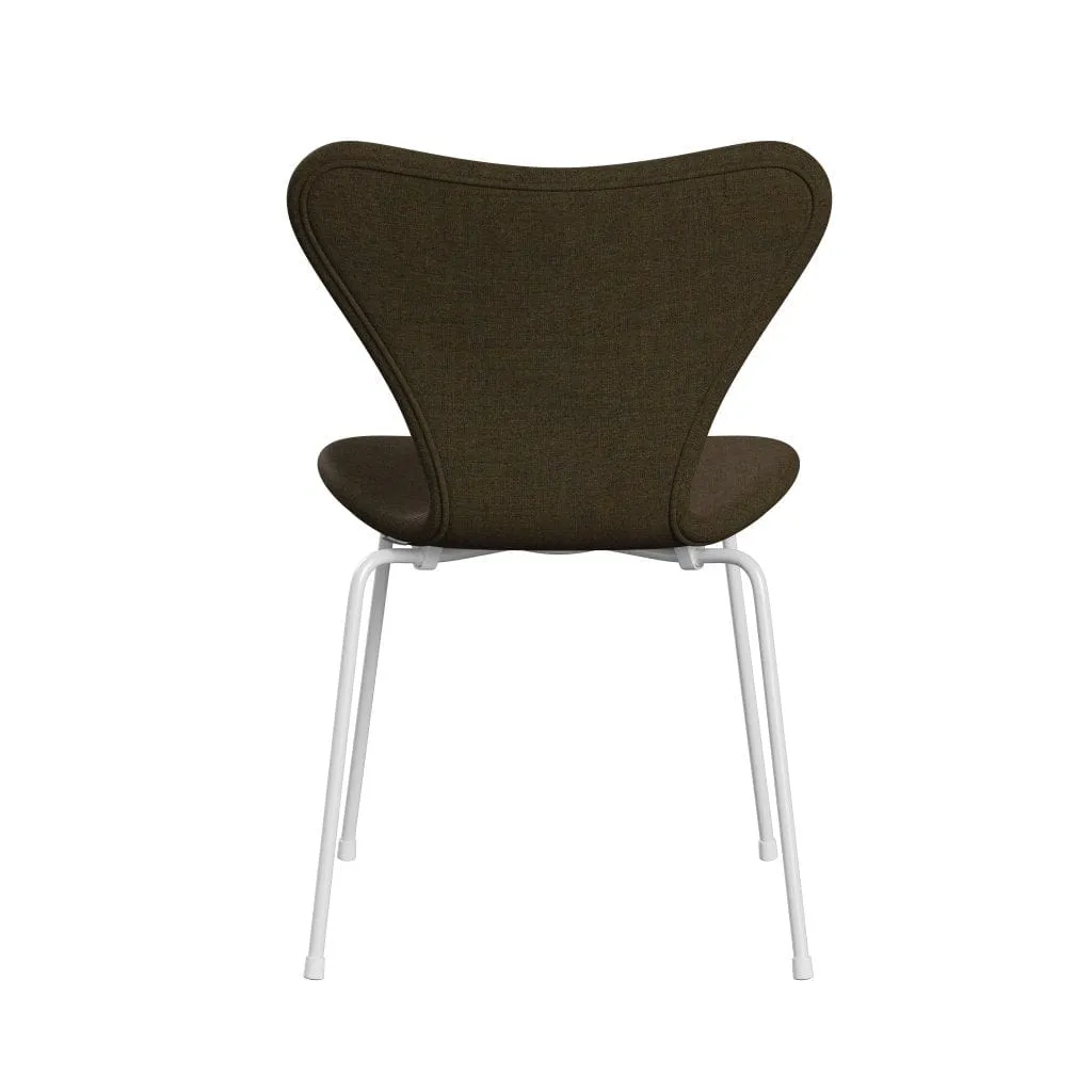 Fritz Hansen Series 7™ Chair Full Upholstery, White/Remix Winter Green