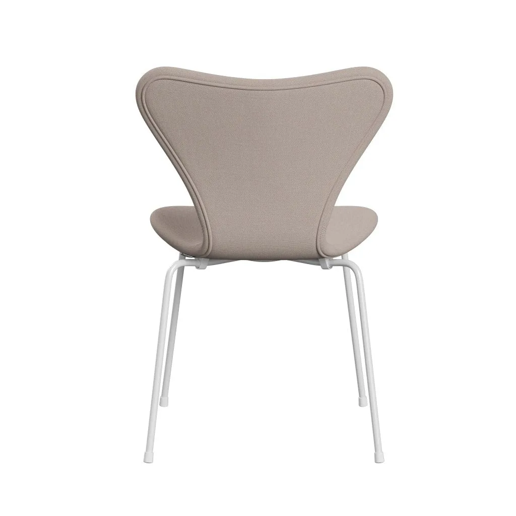 Fritz Hansen Series 7™ Chair Full Upholstery, White/Steelcut Trio Light Beige