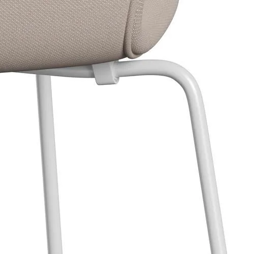 Fritz Hansen Series 7™ Chair Full Upholstery, White/Steelcut Trio Light Beige
