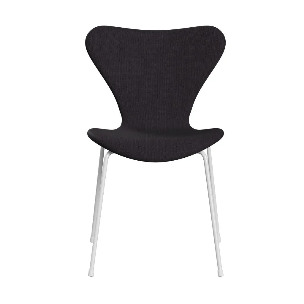 Fritz Hansen Series 7™ Chair Full Upholstery, White/Steelcut Violet Dark