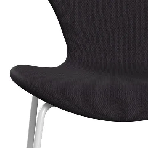 Fritz Hansen Series 7™ Chair Full Upholstery, White/Steelcut Violet Dark