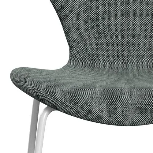 Fritz Hansen Series 7™ Chair Full Upholstery, White/Sunniva 2 Black/White