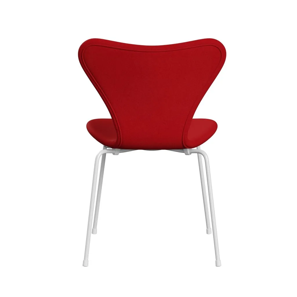Fritz Hansen Series 7™ Chair Full Upholstery, White/Tonus Red