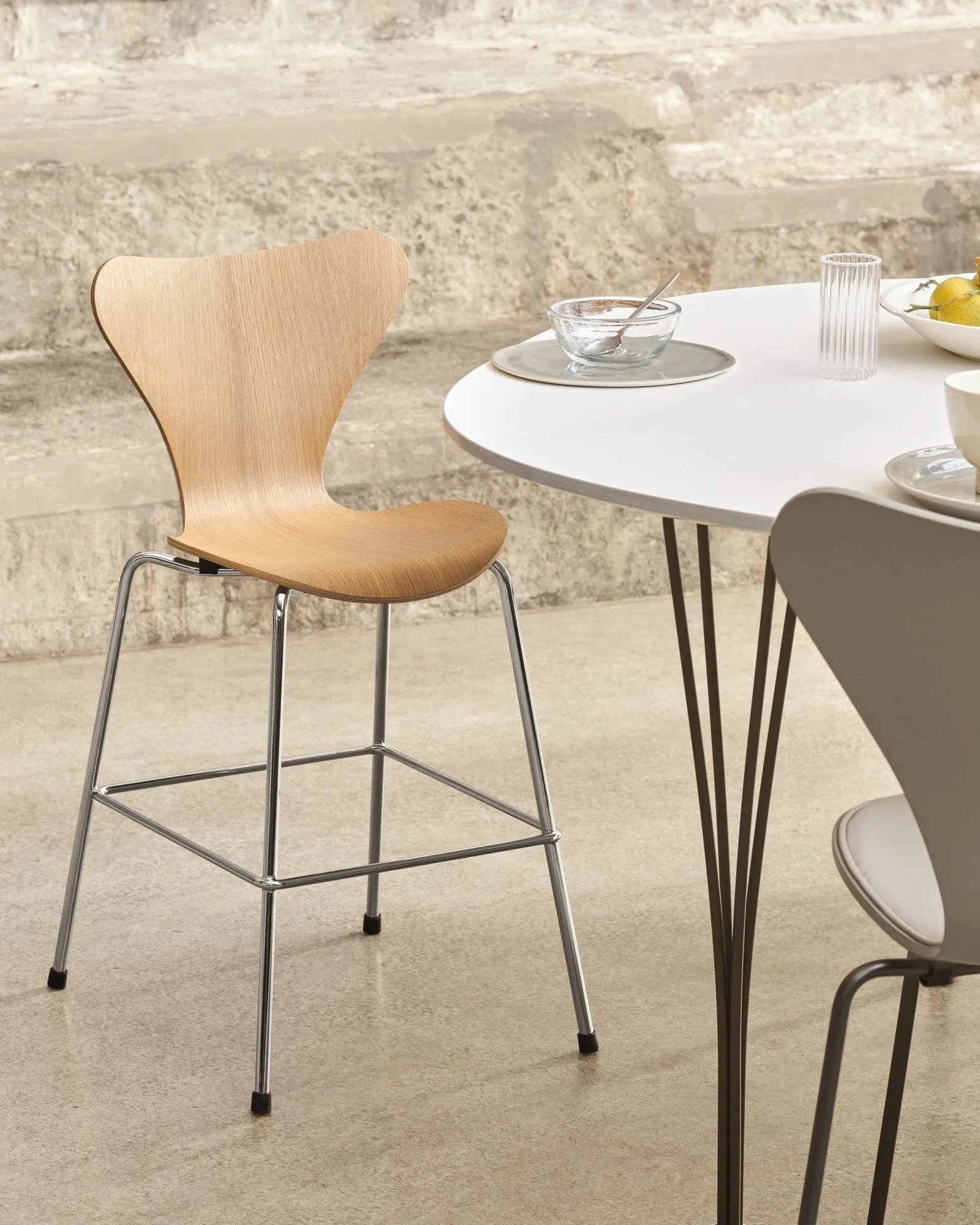 Fritz Hansen Series 7™ Junior Chair, Oak/Chrome