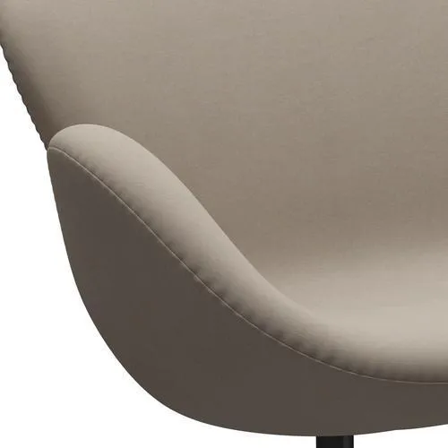 Fritz Hansen Swan™ Sofa 2 Seater, Black Lacquered/Comfort White Grey