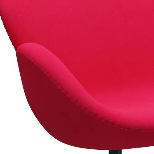 Fritz Hansen Swan™ Sofa 2 Seater, Black Lacquered/Divina Lipstick Pink