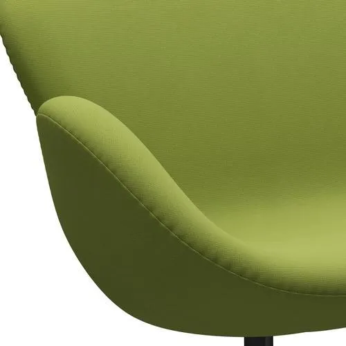 Fritz Hansen Swan™ Sofa 2 Seater, Black Lacquered/Fame Light Grass Green