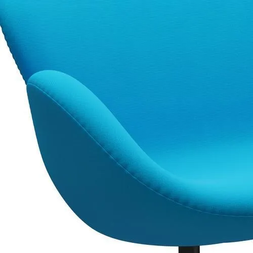 Fritz Hansen Swan™ Sofa 2 Seater, Black Lacquered/Fame Warm Turquoise