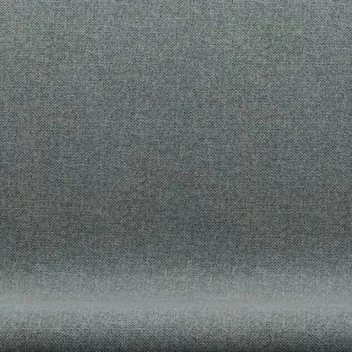 Fritz Hansen Swan™ Sofa 2 Seater, Black Lacquered/Hallingdal Grey