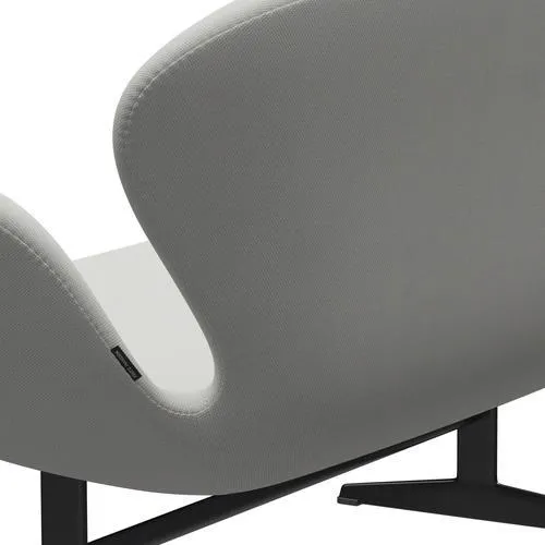 Fritz Hansen Swan™ Sofa 2 Seater, Black Lacquered/Steelcut Trio Delicate Mint Green